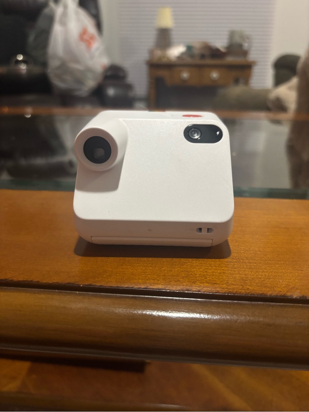 Portable White Polaroid Camera with film